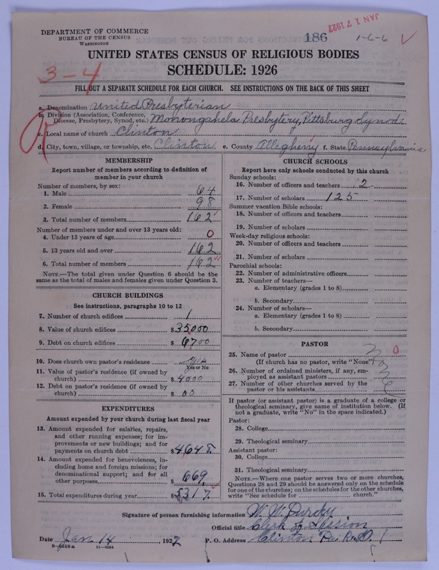 Scan of United Presbyterian Church of North America: 186