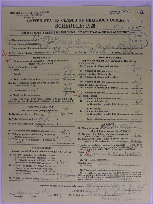Scan of Negro Baptists: 4722