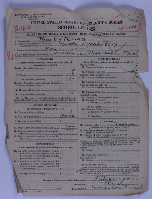Scan of Presbyterian Church in the United States of America: 7799