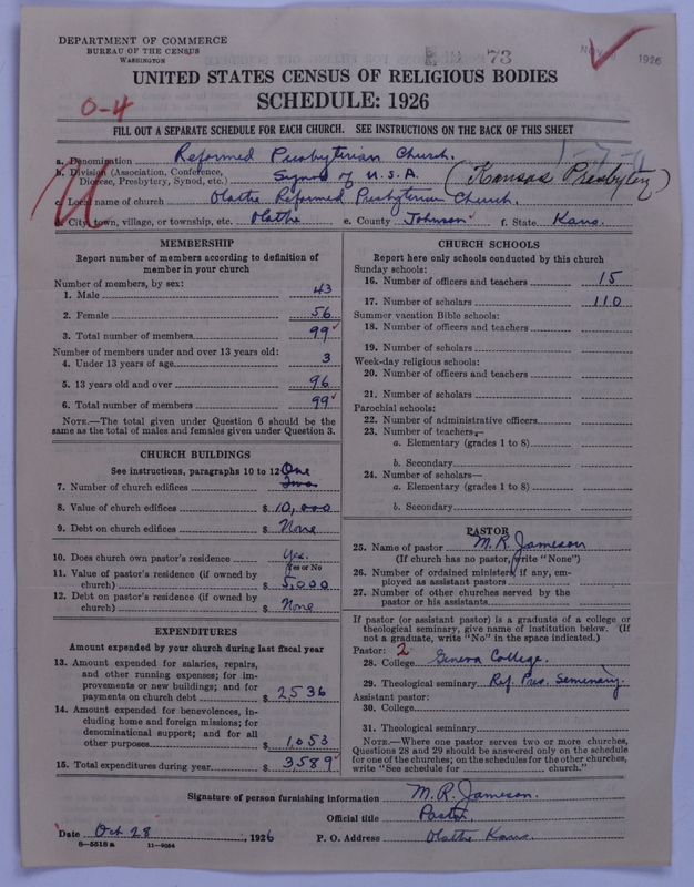Scan of Synod of the Reformed Presbyterian Church of North America: 73
