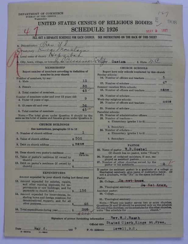 Scan of Presbyterian Church in the United States: 908