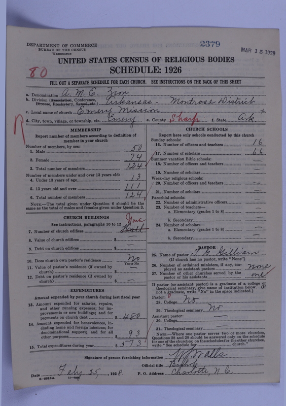 Scan of African Methodist Episcopal Zion Church: 2379