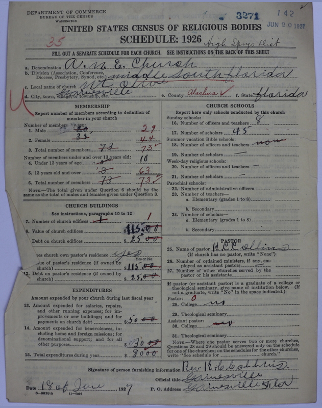 Scan of African Methodist Episcopal Church: 3271