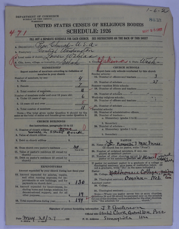 Scan of Presbyterian Church in the United States of America: 8433