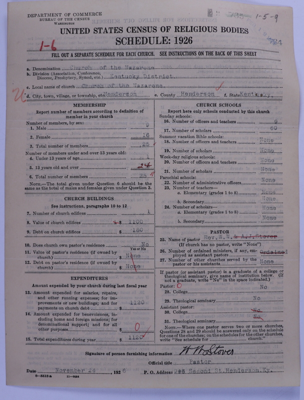 Scan of Church of the Nazarene: 734