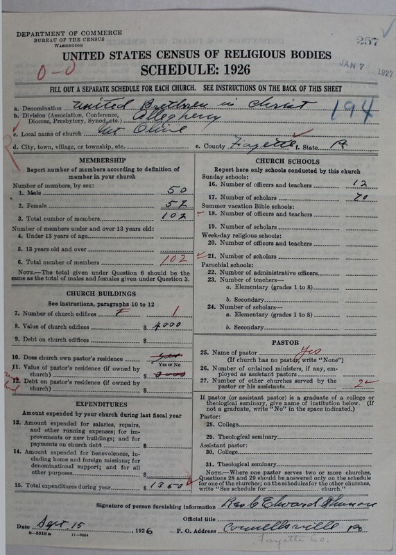 Scan of Church of the United Brethren in Christ: 257