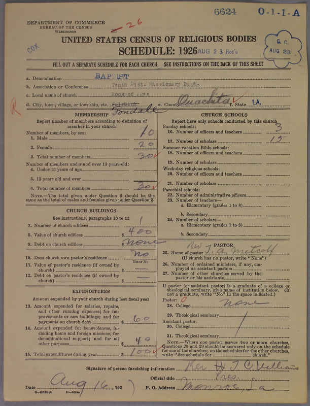 Scan of Negro Baptists: 6624