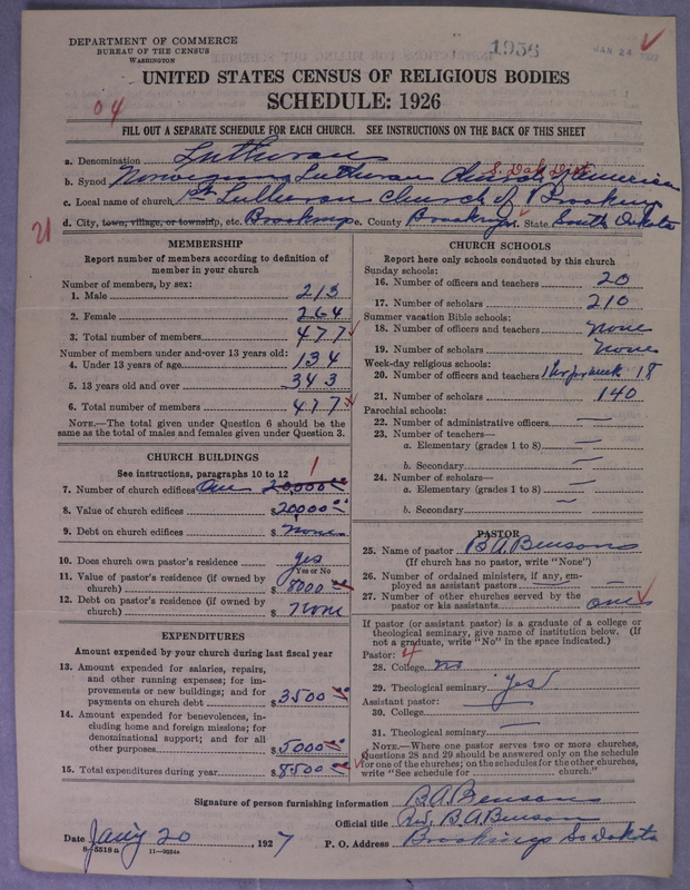Scan of Norwegian Lutheran Church of America: 1956