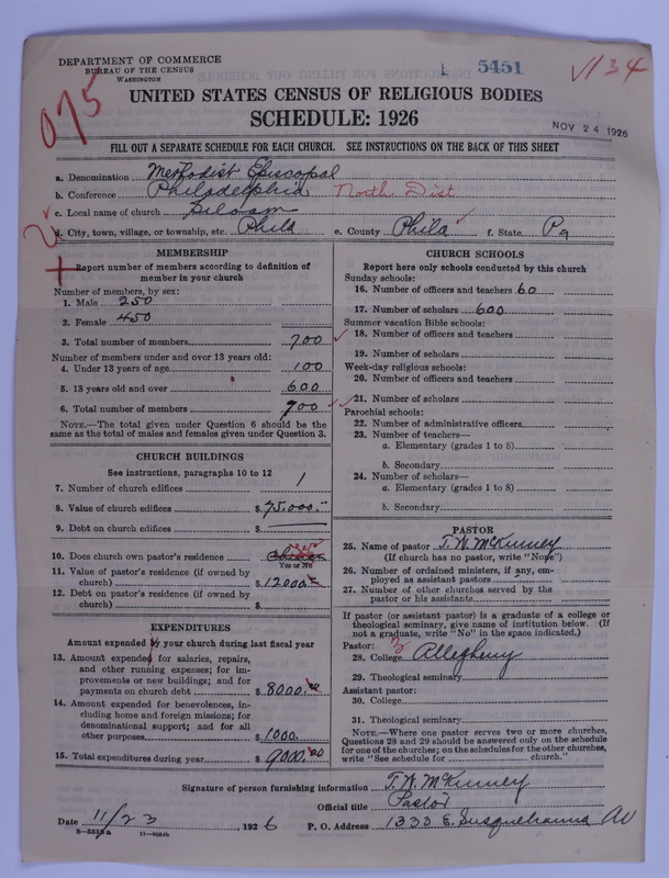 Scan of Methodist Episcopal Church: 5451