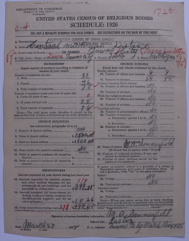 Scan of Reorganized Church of Jesus Christ of Latter Day Saints: 172a