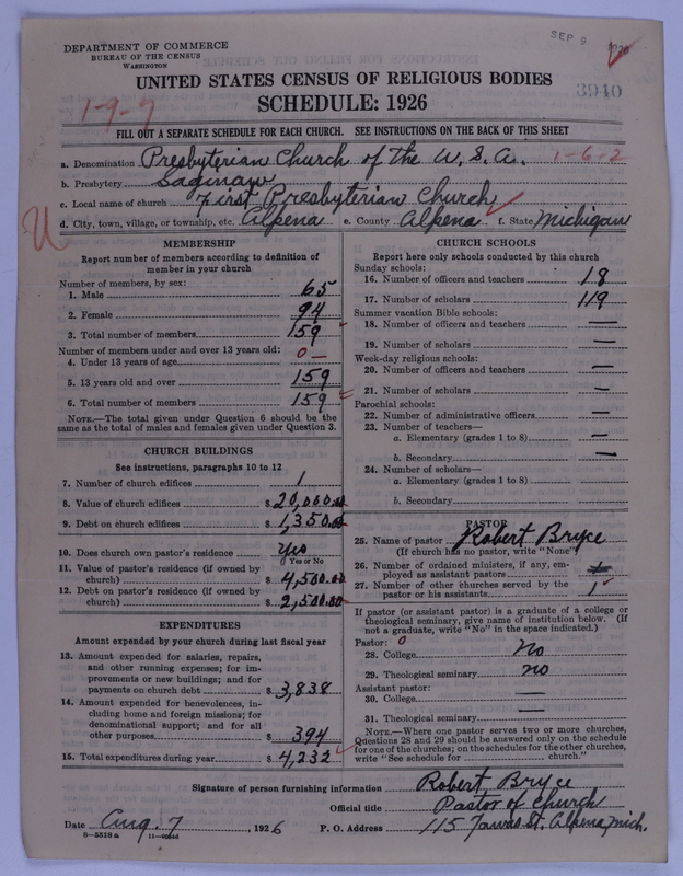 Scan of Presbyterian Church in the United States of America: 3940