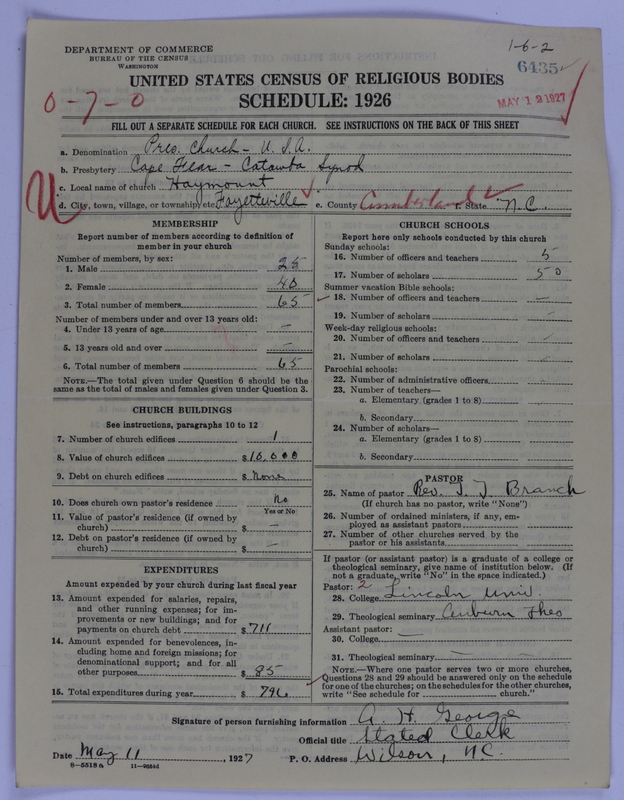 Scan of Presbyterian Church in the United States of America: 6435