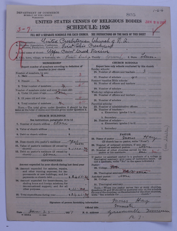 Scan of United Presbyterian Church of North America: 805