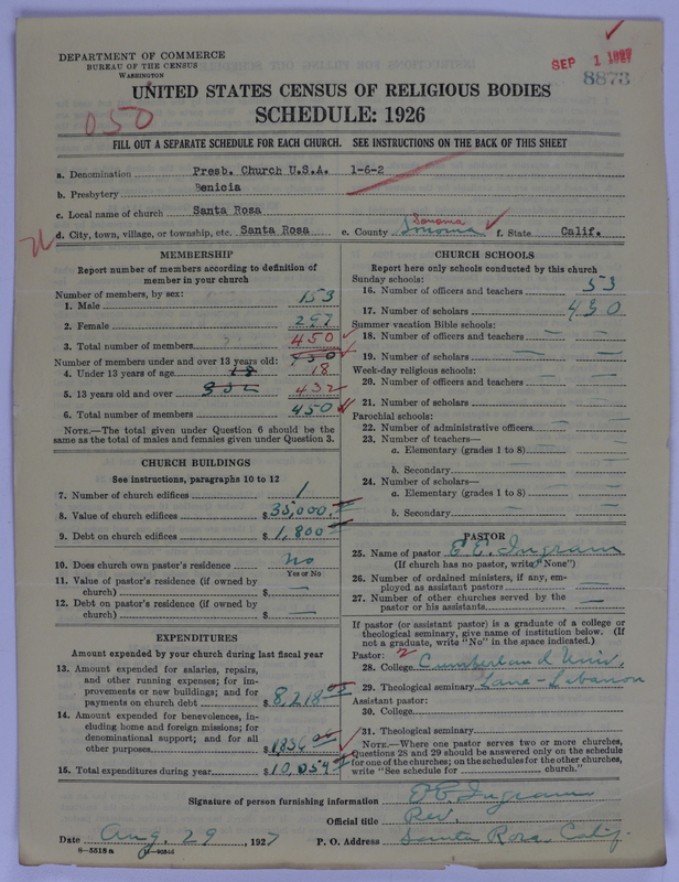 Scan of Presbyterian Church in the United States of America: 8873