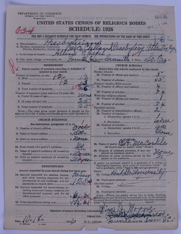 Scan of Presbyterian Church in the United States of America: 6608