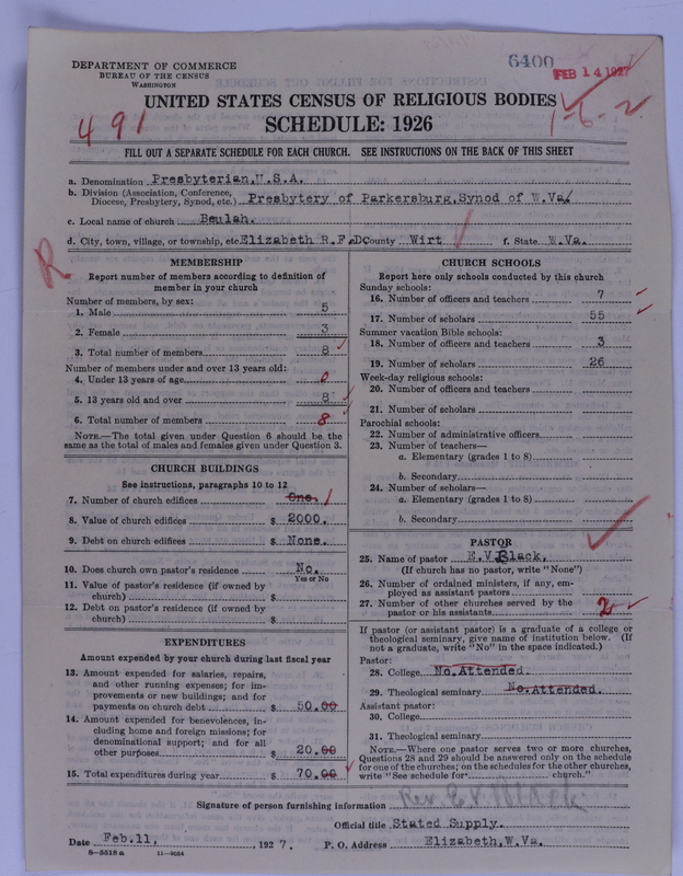 Scan of Presbyterian Church in the United States of America: 6400