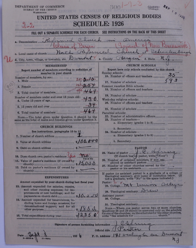 Scan of Reformed Church in America: 300