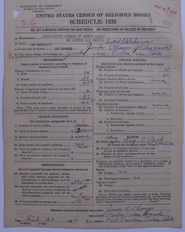 Scan of Reorganized Church of Jesus Christ of Latter Day Saints: 476