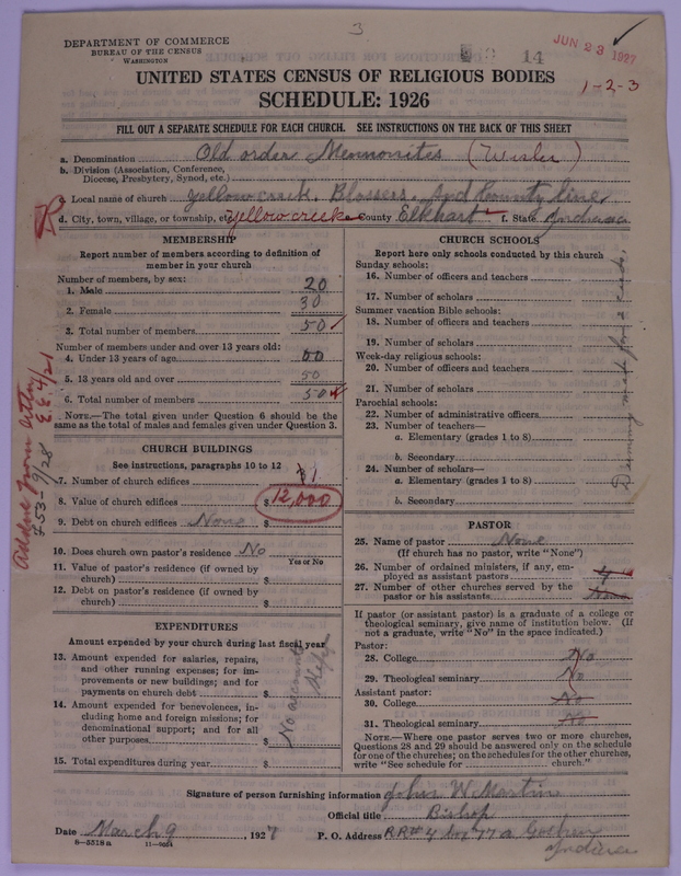 Scan of Old Order Mennonite Church (Wisler): 14