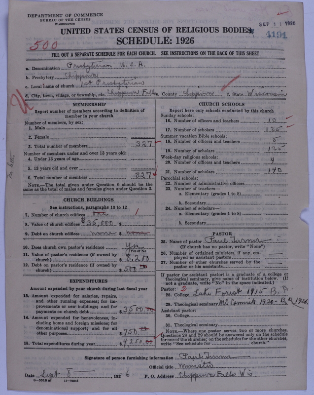 Scan of Presbyterian Church in the United States of America: 4191