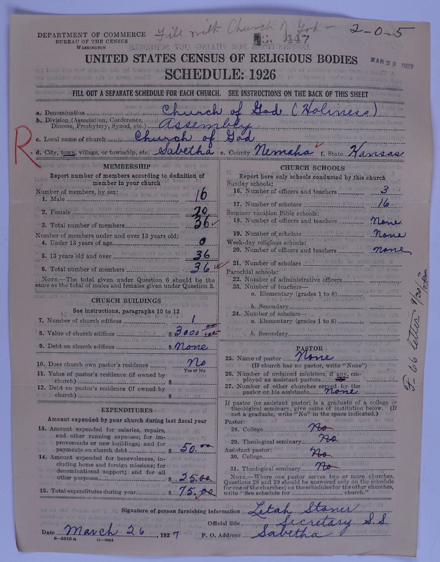 Scan of Church of God (Headquarters, Anderson, Ind.): 447