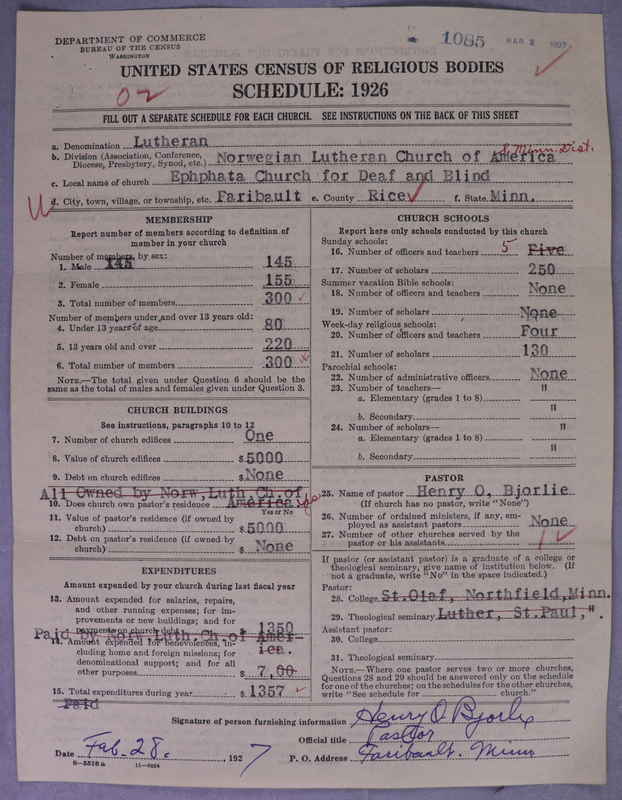 Scan of Norwegian Lutheran Church of America: 1085
