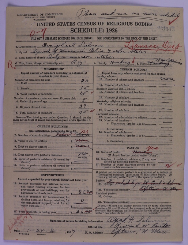 Scan of Evangelical Lutheran Synodical Conference of America: Evangelical Lutheran Synod of Missouri, Ohio, and Other States: 3645