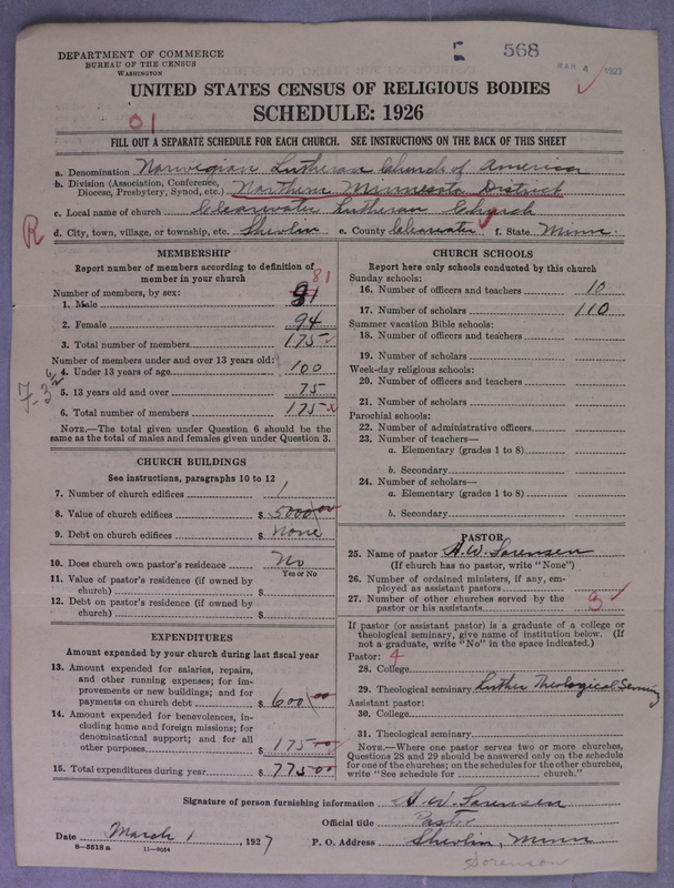 Scan of Norwegian Lutheran Church of America: 568