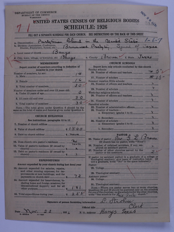 Scan of Presbyterian Church in the United States: 3135