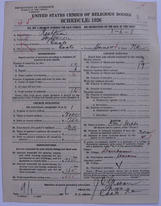 Scan of Presbyterian Church in the United States: 953