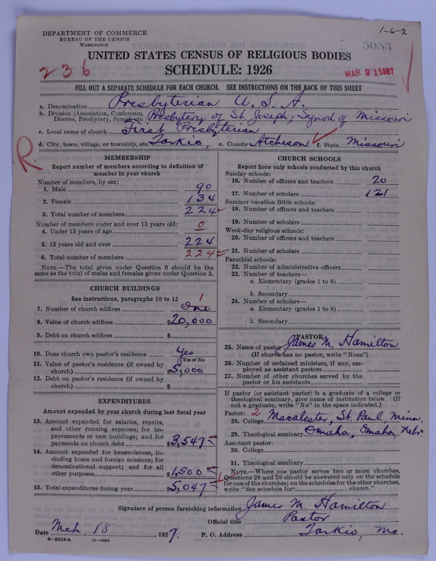 Scan of Presbyterian Church in the United States of America: 5053