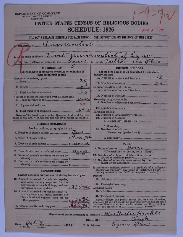 Scan of Universalist Church: 317