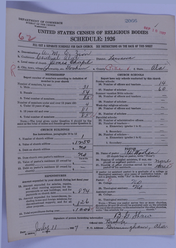 Scan of African Methodist Episcopal Zion Church: 2066