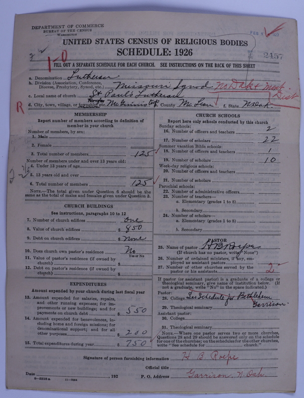 Scan of Evangelical Lutheran Synodical Conference of America: Evangelical Lutheran Synod of Missouri, Ohio, and Other States: 2457