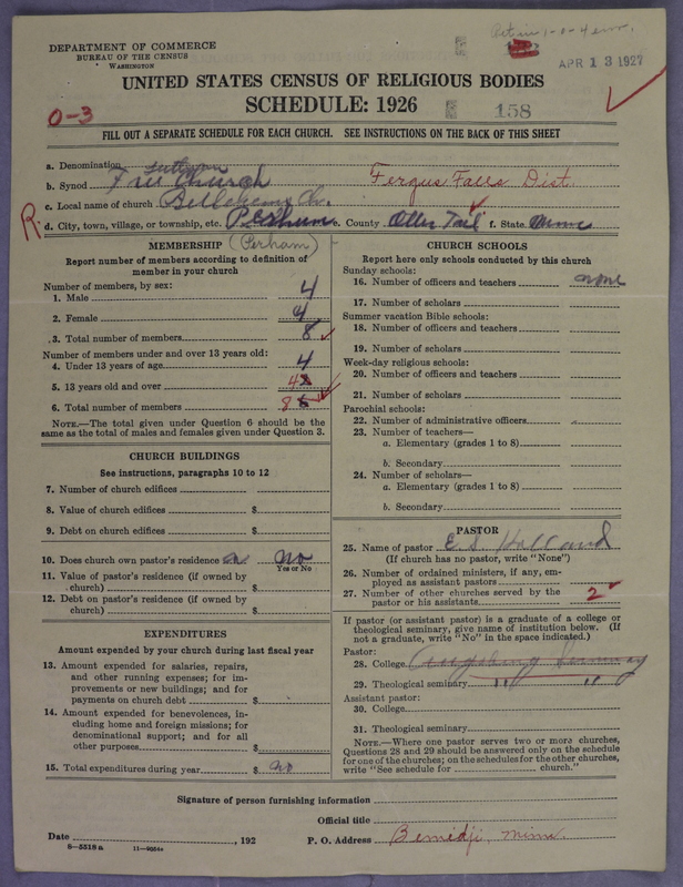 Scan of Lutheran Free Church: 158