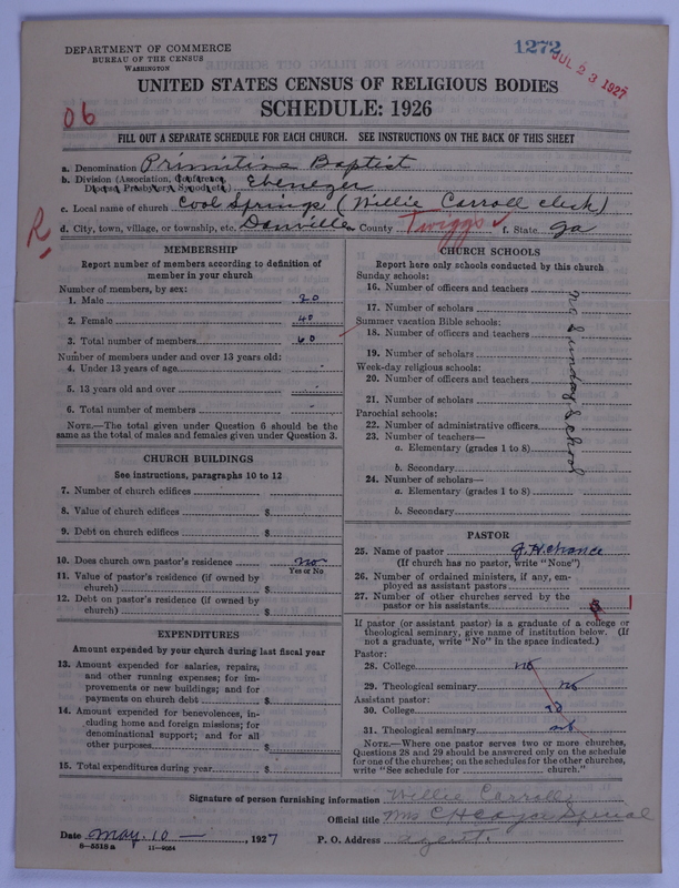 Scan of Primitive Baptists: 1272