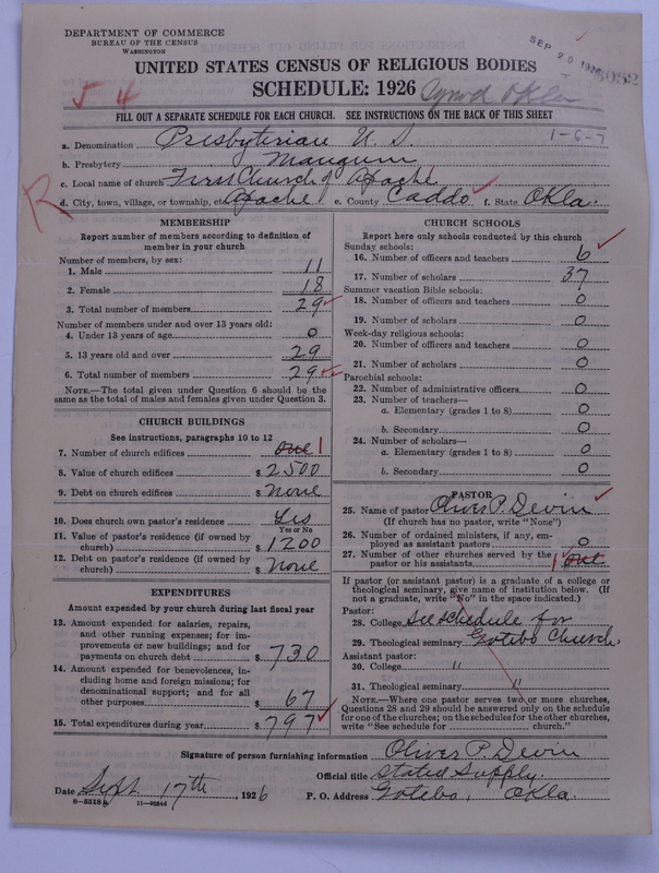 Scan of Presbyterian Church in the United States: 3052