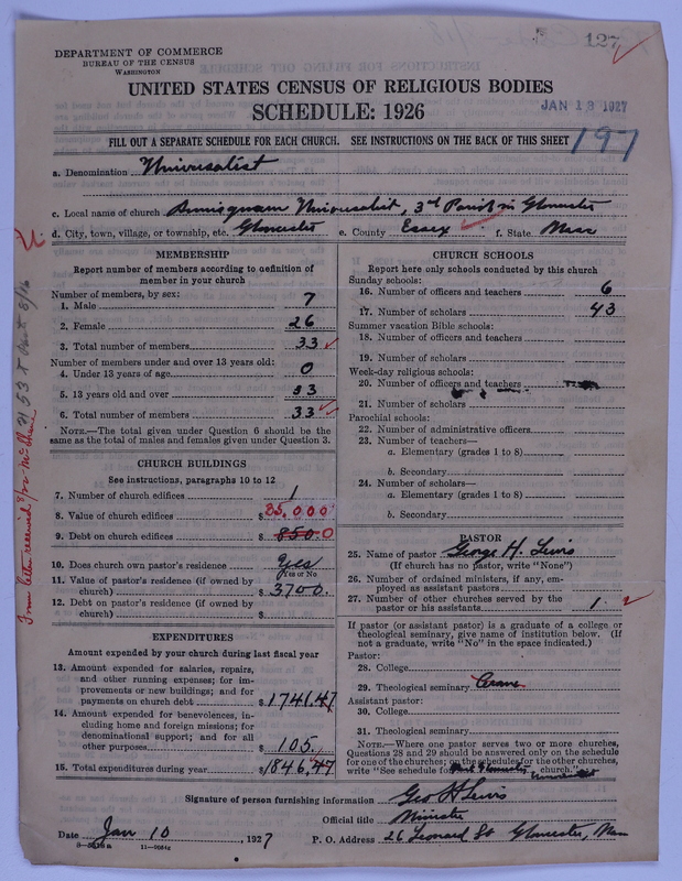 Scan of Universalist Church: 127