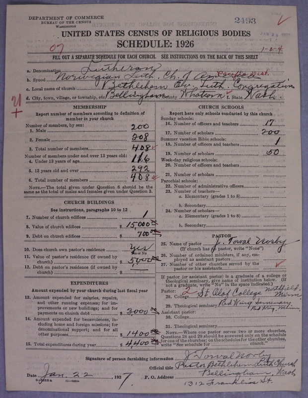 Scan of Norwegian Lutheran Church of America: 2494