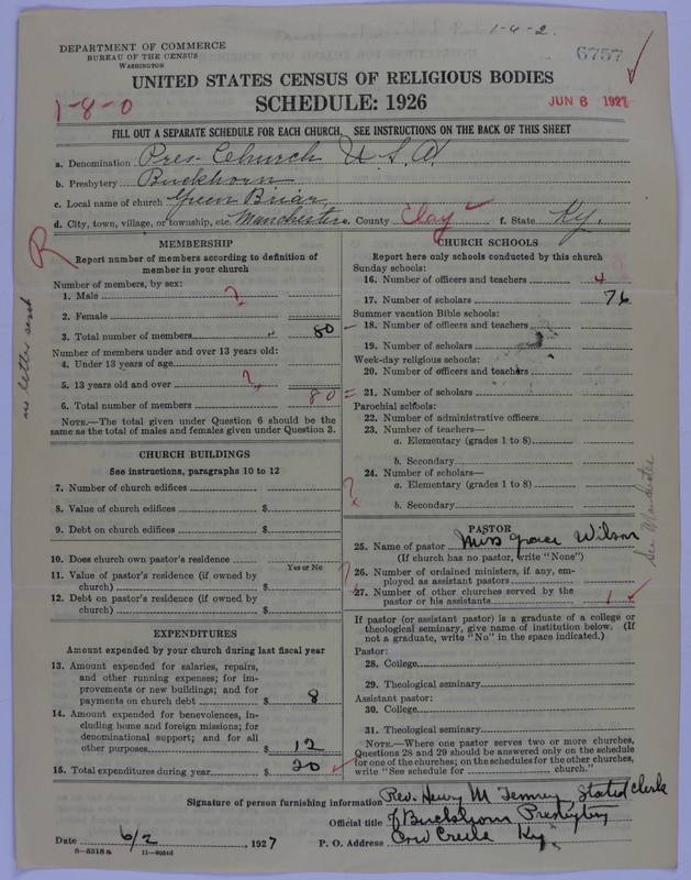 Scan of Presbyterian Church in the United States of America: 6757