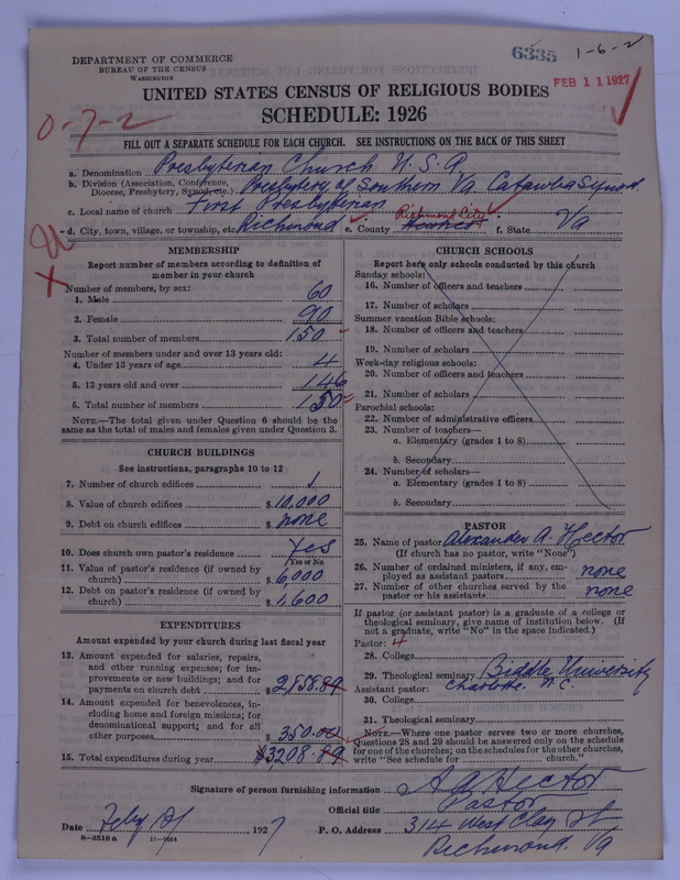 Scan of Presbyterian Church in the United States of America: 6335