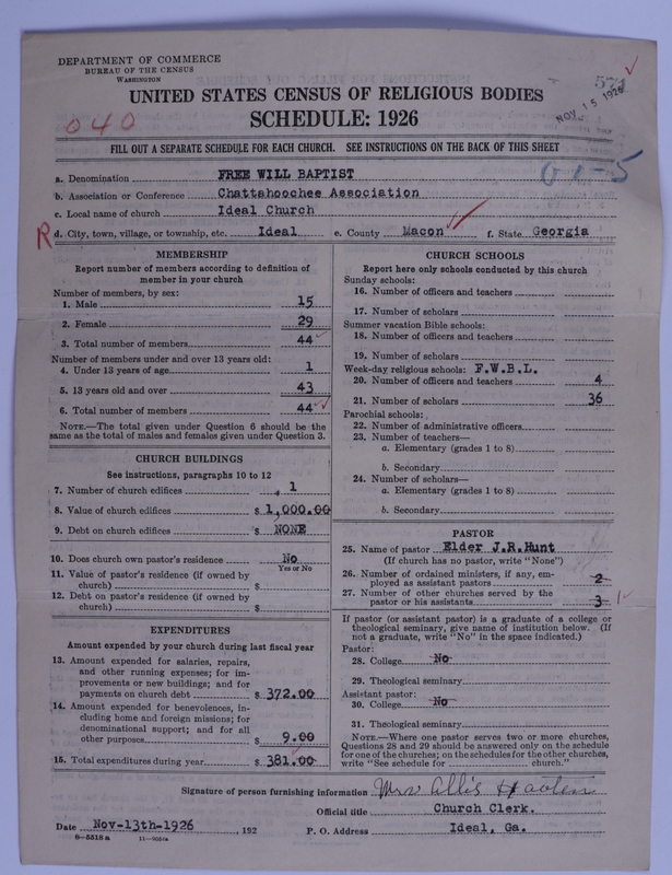 Scan of Free Will Baptists: 571