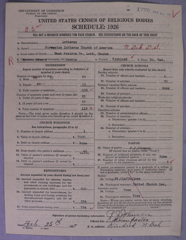 Scan of Norwegian Lutheran Church of America: 1770