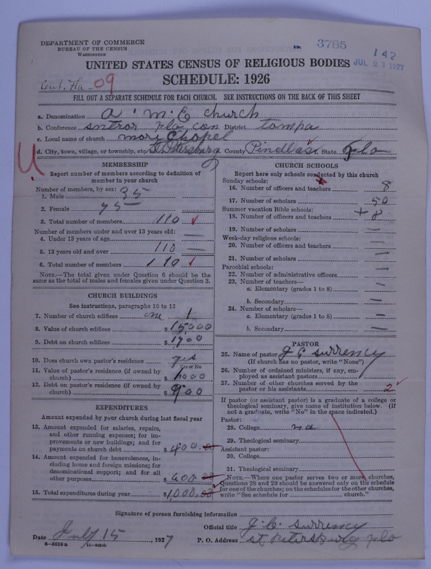 Scan of African Methodist Episcopal Church: 3785