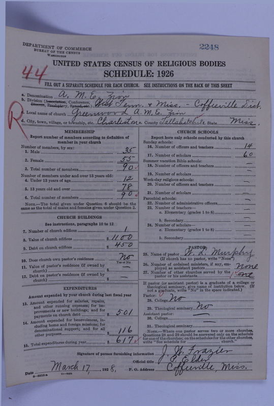 Scan of African Methodist Episcopal Zion Church: 2248