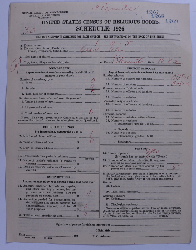 Scan of Methodist Protestant Church: 1267
