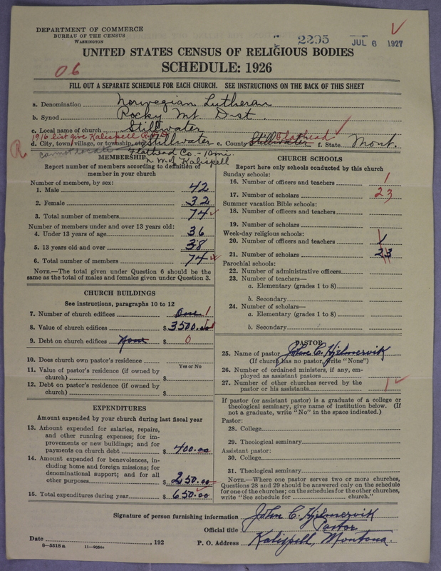 Scan of Norwegian Lutheran Church of America: 2295
