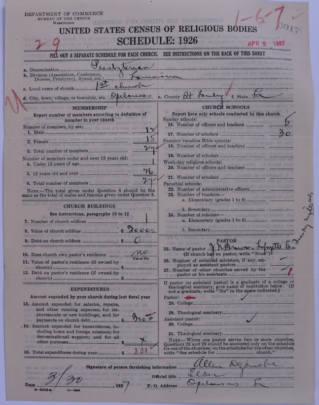 Scan of Presbyterian Church in the United States: 3017