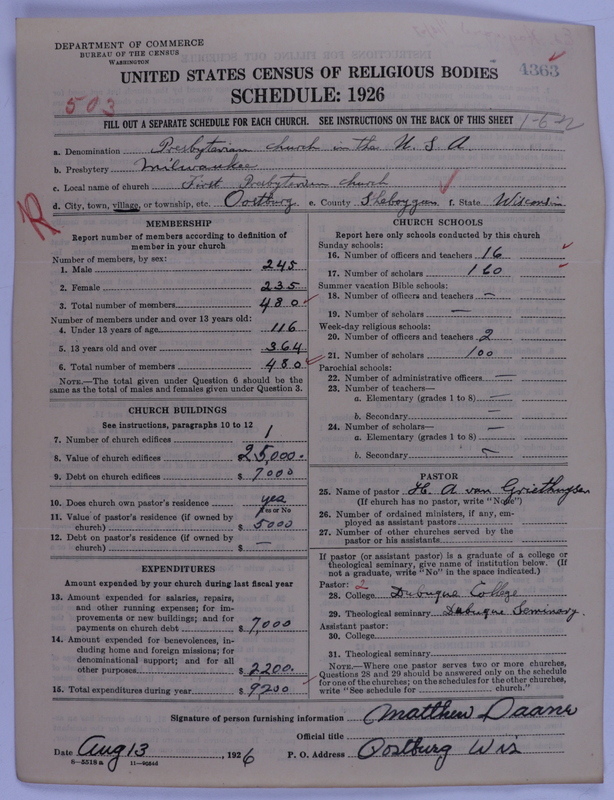 Scan of Presbyterian Church in the United States of America: 4363
