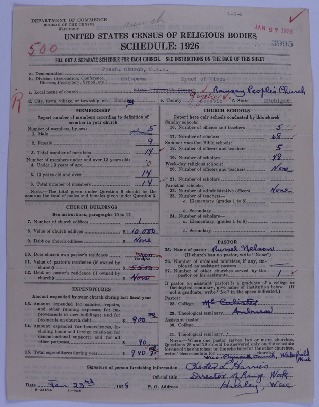 Scan of Presbyterian Church in the United States of America: 3995